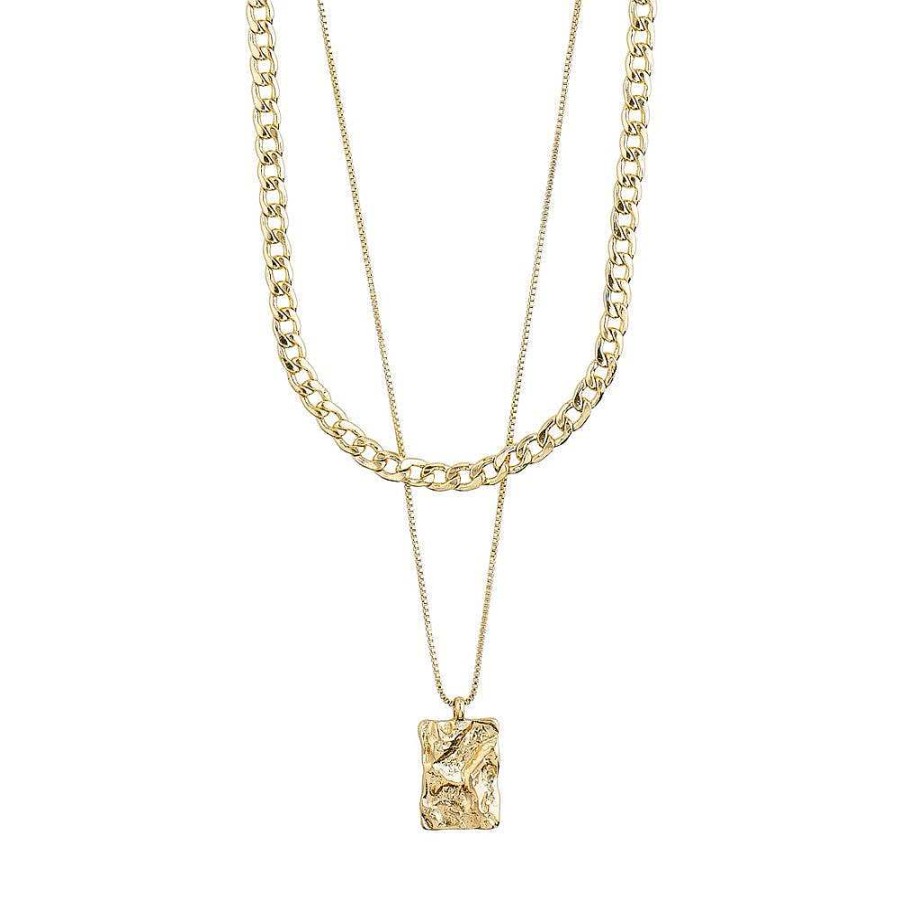 Necklaces Pilgrim Jewellery | Bathilda Necklace - Gold Plated