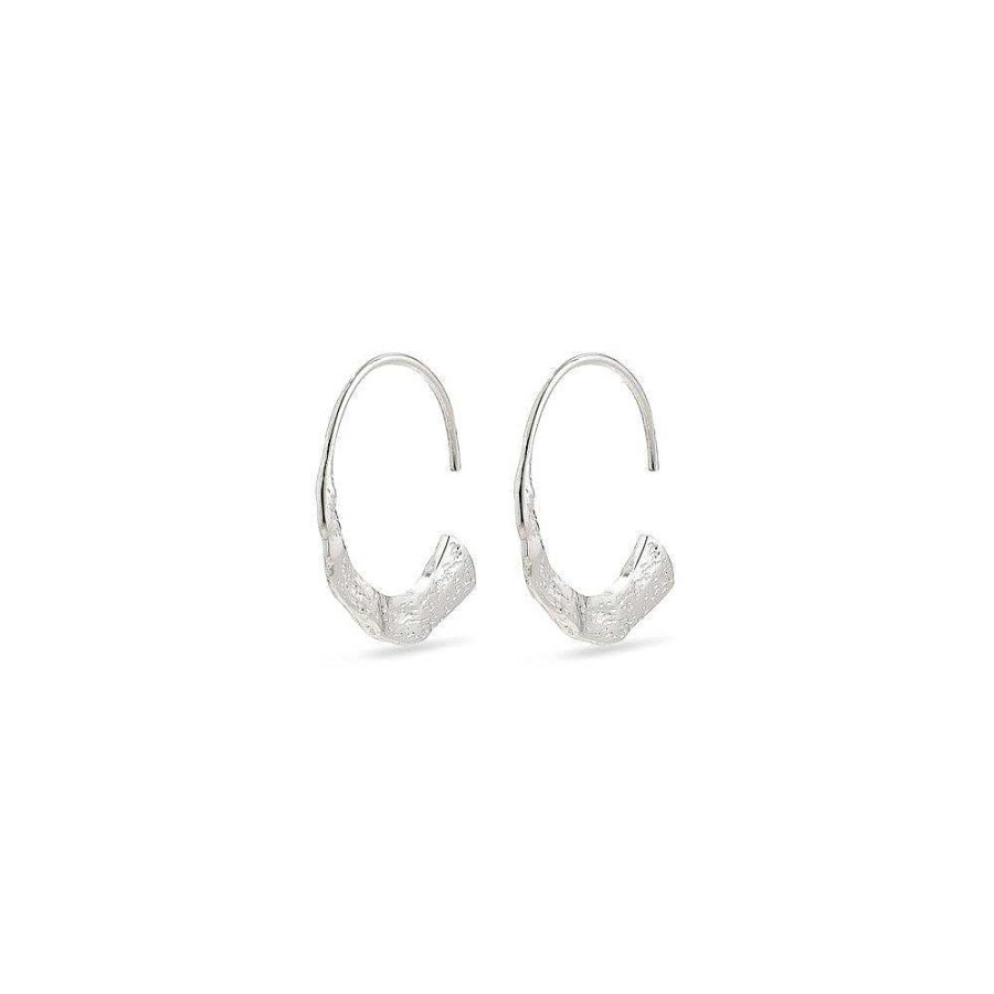 Earrings Pilgrim Jewellery | Valkyria Pi Hoops - Silver Plated