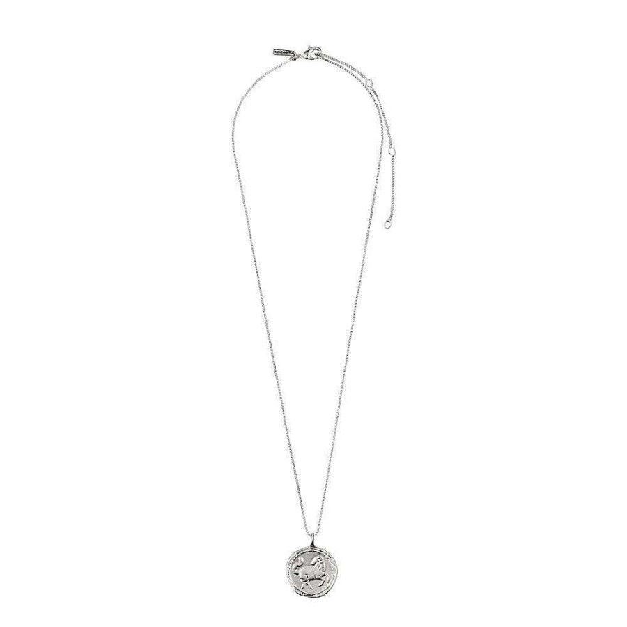 Necklaces Pilgrim Jewellery | Aries Zodiac Sign Necklace - Silver Plated - Crystal