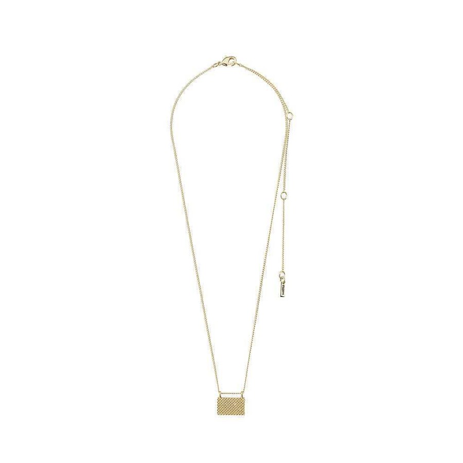 Necklaces Pilgrim Jewellery | Pulse Recycled Pendant Necklace - Gold Plated