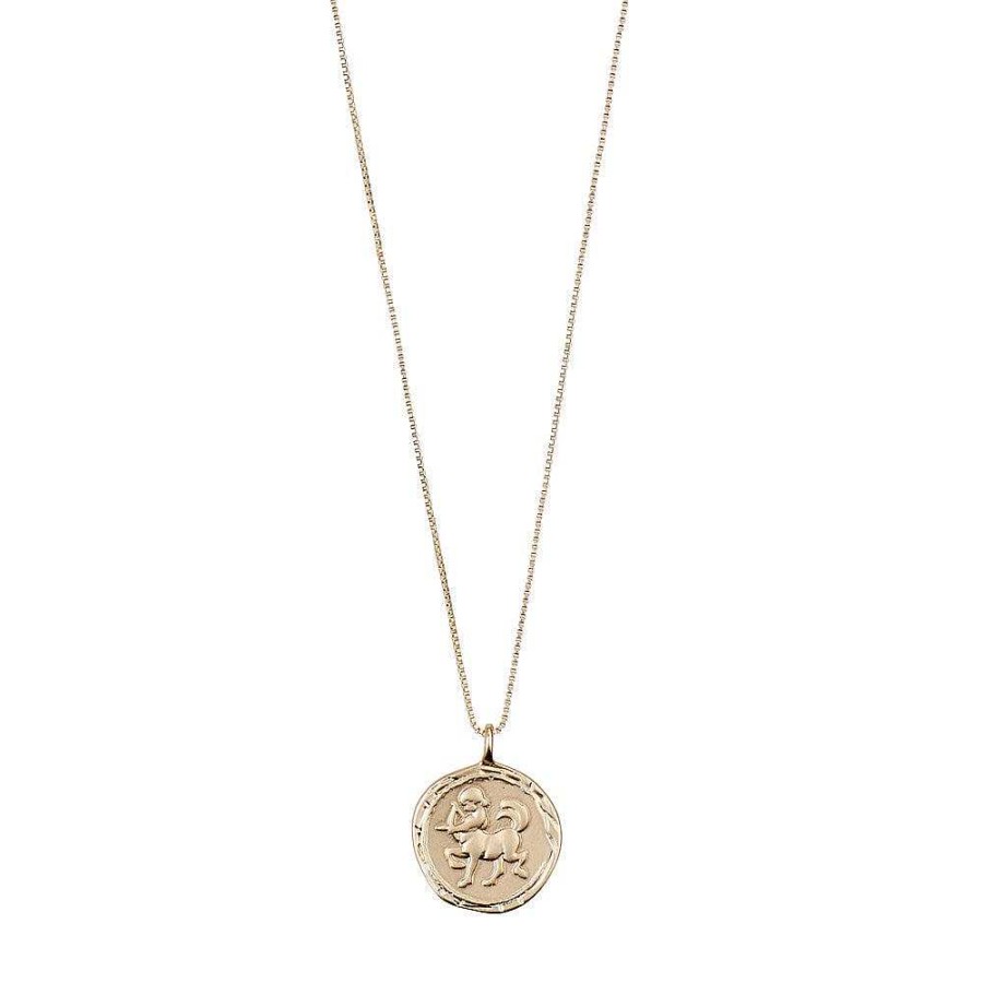 Necklaces Pilgrim Jewellery | Sagittarius Zodiac Sign Necklace - Gold Plated - Crystal