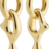 Earrings Pilgrim Jewellery | Wave Recycled Earrings - Gold Plated