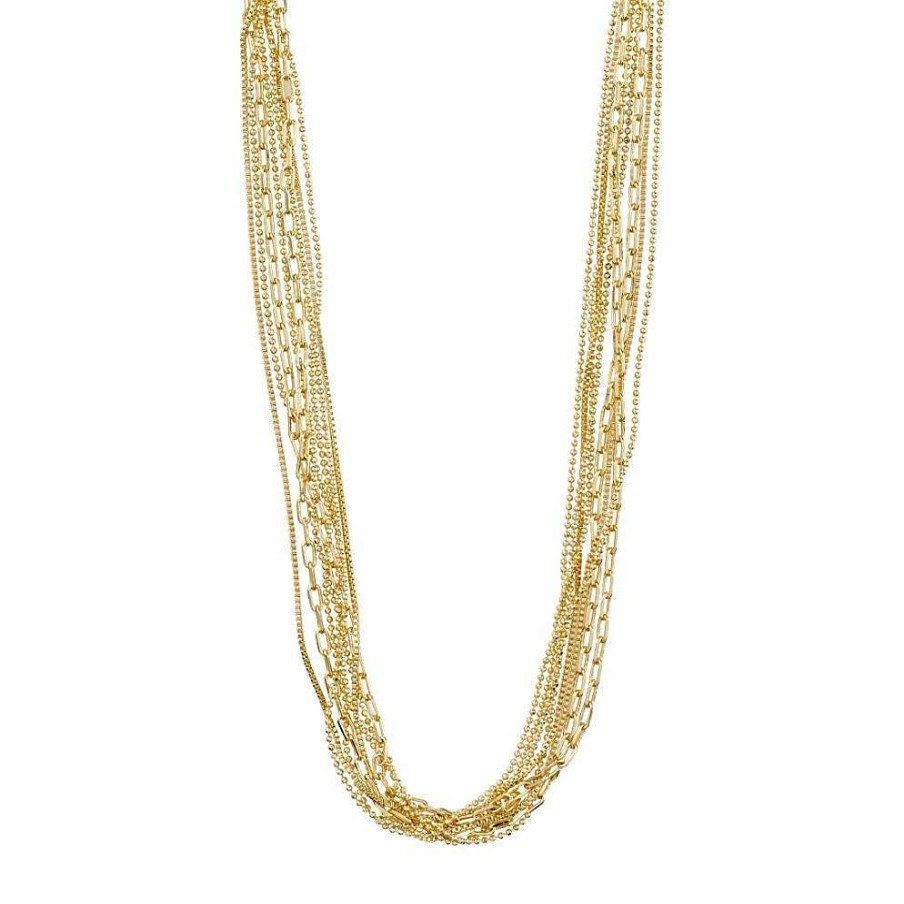 Necklaces Pilgrim Jewellery | Lilly Chain Necklace - Gold Plated