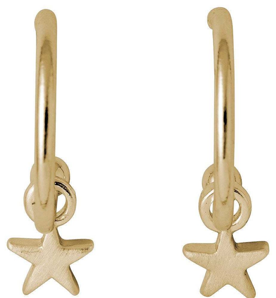 Earrings Pilgrim Jewellery | Ava Pi Hoops - Gold Plated