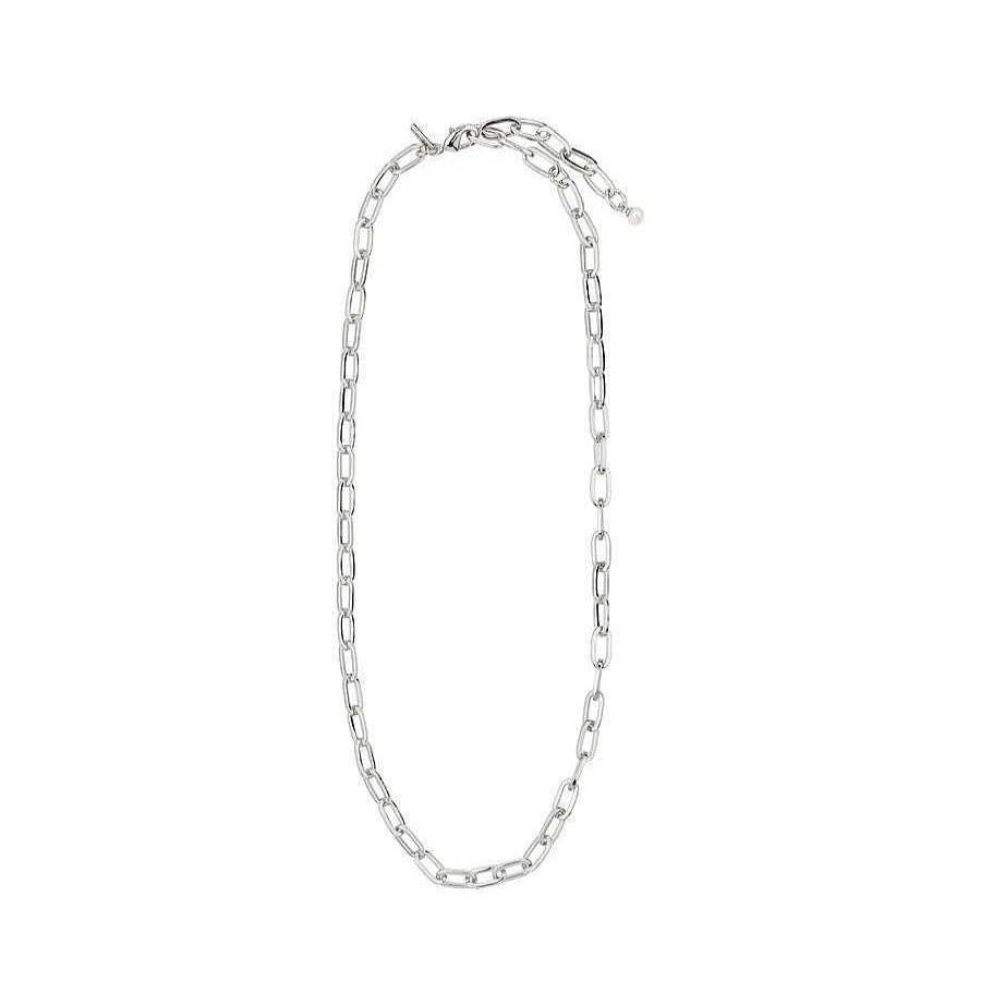 Necklaces Pilgrim Jewellery | Bibi Necklace - Silver Plated - White