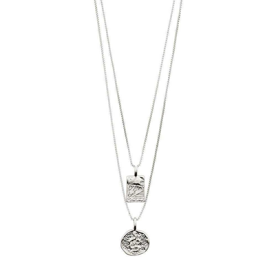 Necklaces Pilgrim Jewellery | Valkyria Pi Necklace - Silver Plated