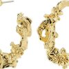 Earrings Pilgrim Jewellery | Flow Recycled Large Hoops - Gold Plated