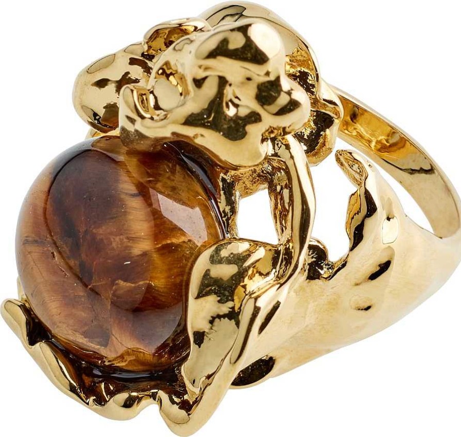 Rings Pilgrim Jewellery | Flow Recycled Statement Ring - Gold Plated