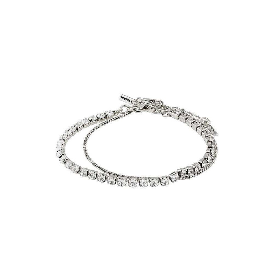 Bracelets Pilgrim Jewellery | Compassion Bracelet - Crystal - Silver Plated