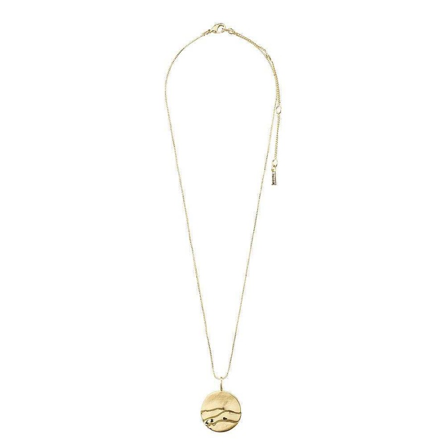 Necklaces Pilgrim Jewellery | Heat Recycled Coin Necklace - Gold Plated