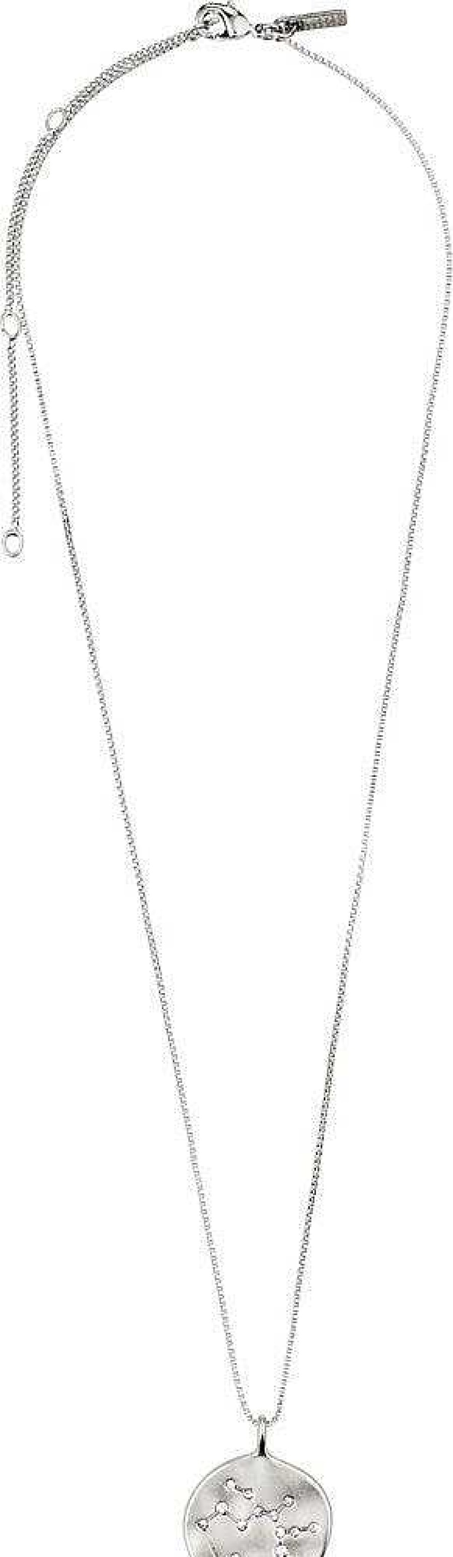 Necklaces Pilgrim Jewellery | Sagittarius Zodiac Sign Necklace - Silver Plated - Crystal