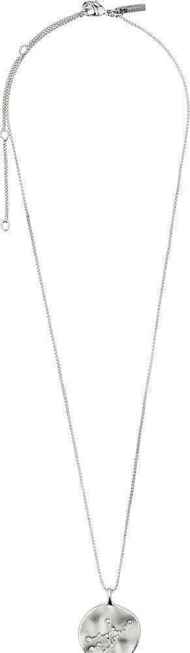 Necklaces Pilgrim Jewellery | Virgo Zodiac Sign Necklace - Silver Plated - Crystal